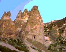 Cave dwellings in Lycia